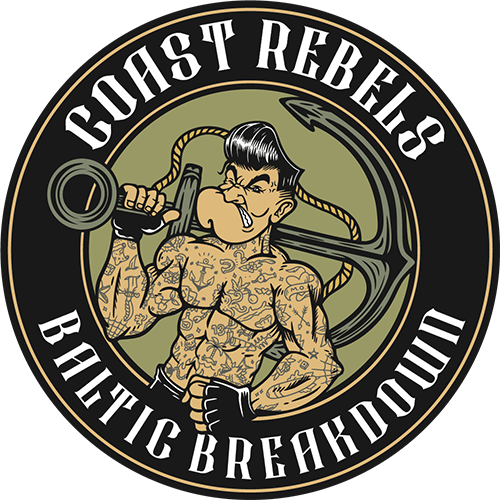 Coast Rebels Vintage Anker - Aufkleber