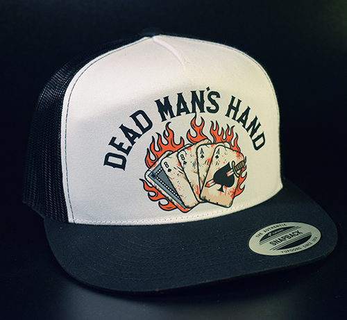 Black mesh trucker hat sales