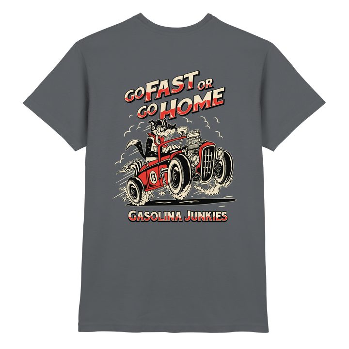 Hot Rod Wolf Racing | Backprint - Premium Shirt