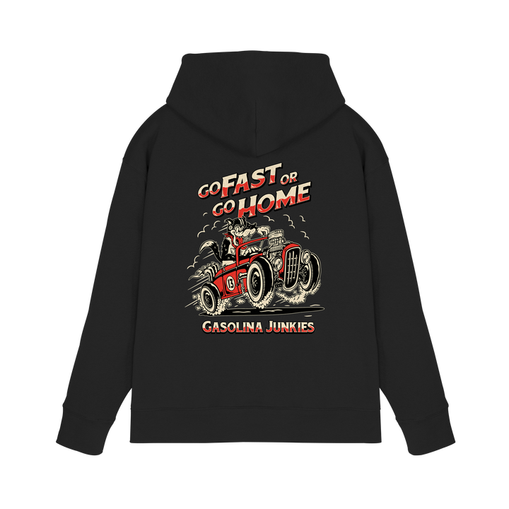 Hot Rod Wolf Racing | Backprint - Premium Unisex Hoodie