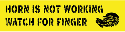 Aufkleber - Watch for Finger