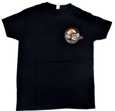 GJs Racer Shirt Backprint schwarz